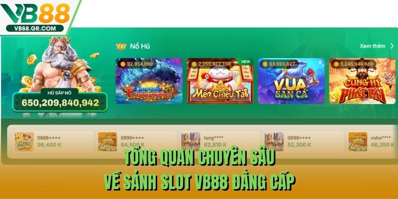 Tổng quan chuyên sâu về sảnh slot VB88 đẳng cấp